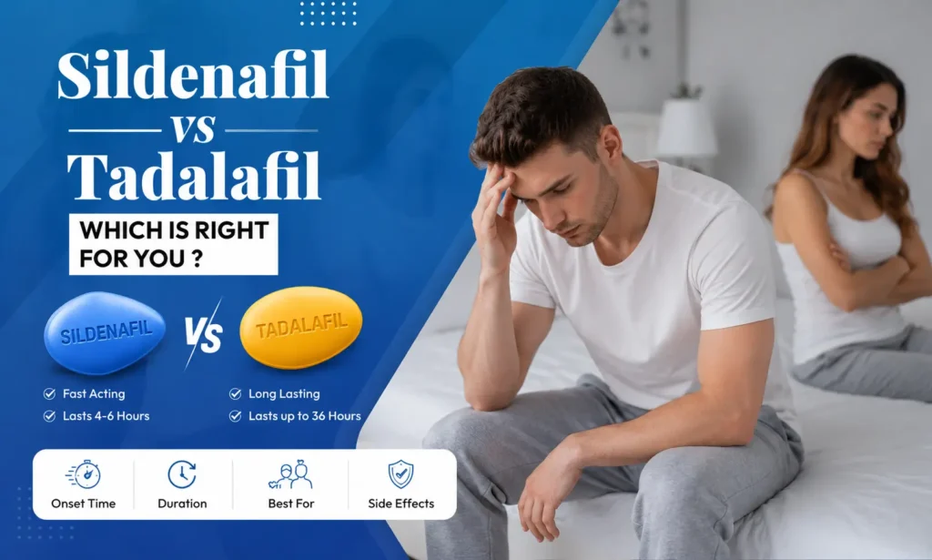 Sildenafil vs tadalafi